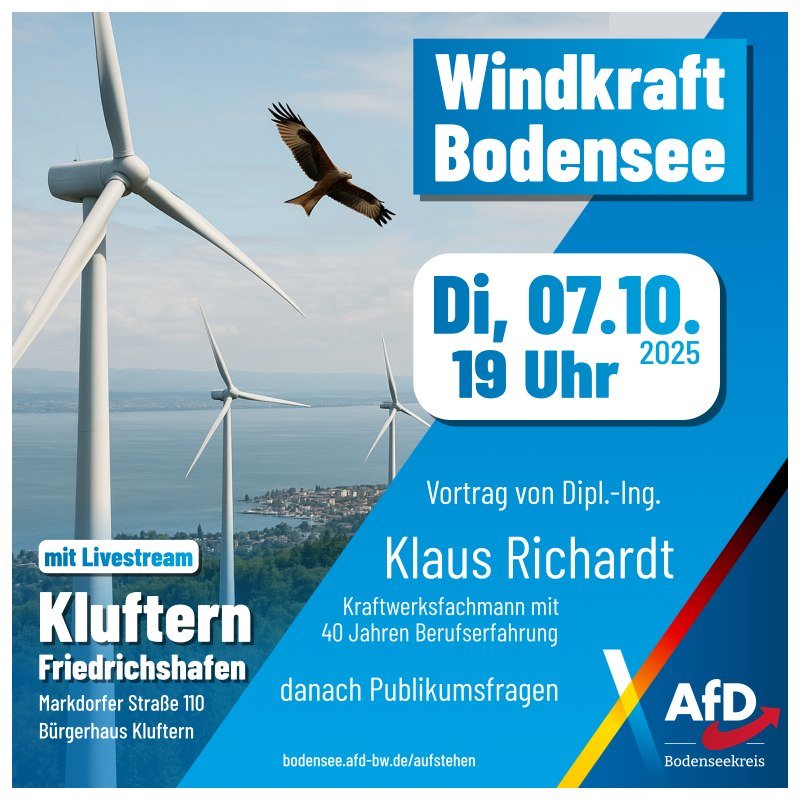 Windkraft Bodensee - Kachel
