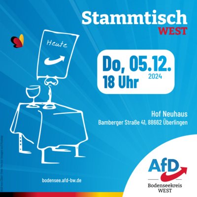 Event-Flyer Stammtisch West