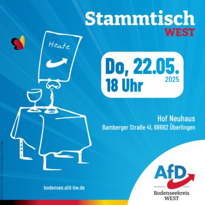 Event-Flyer Stammtisch West