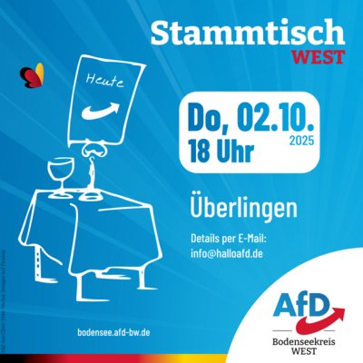Event-Flyer Stammtisch West