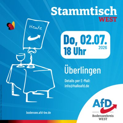 Event-Flyer Stammtisch West